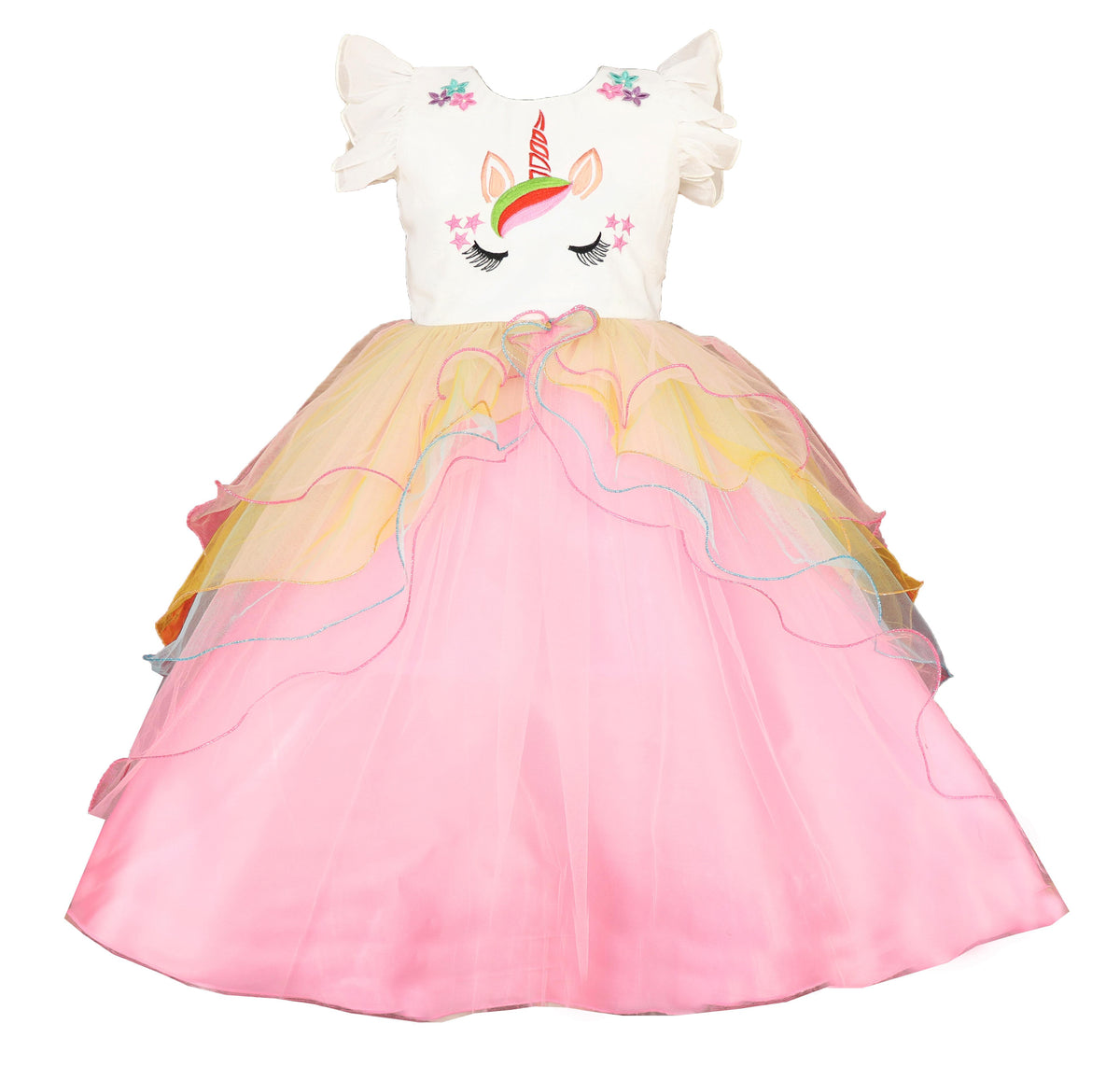 My Lil Princess Unicorn Ball Dress Front View