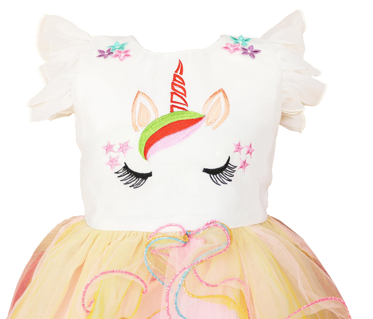 My Lil Princess Unicorn Ball Dress Side View