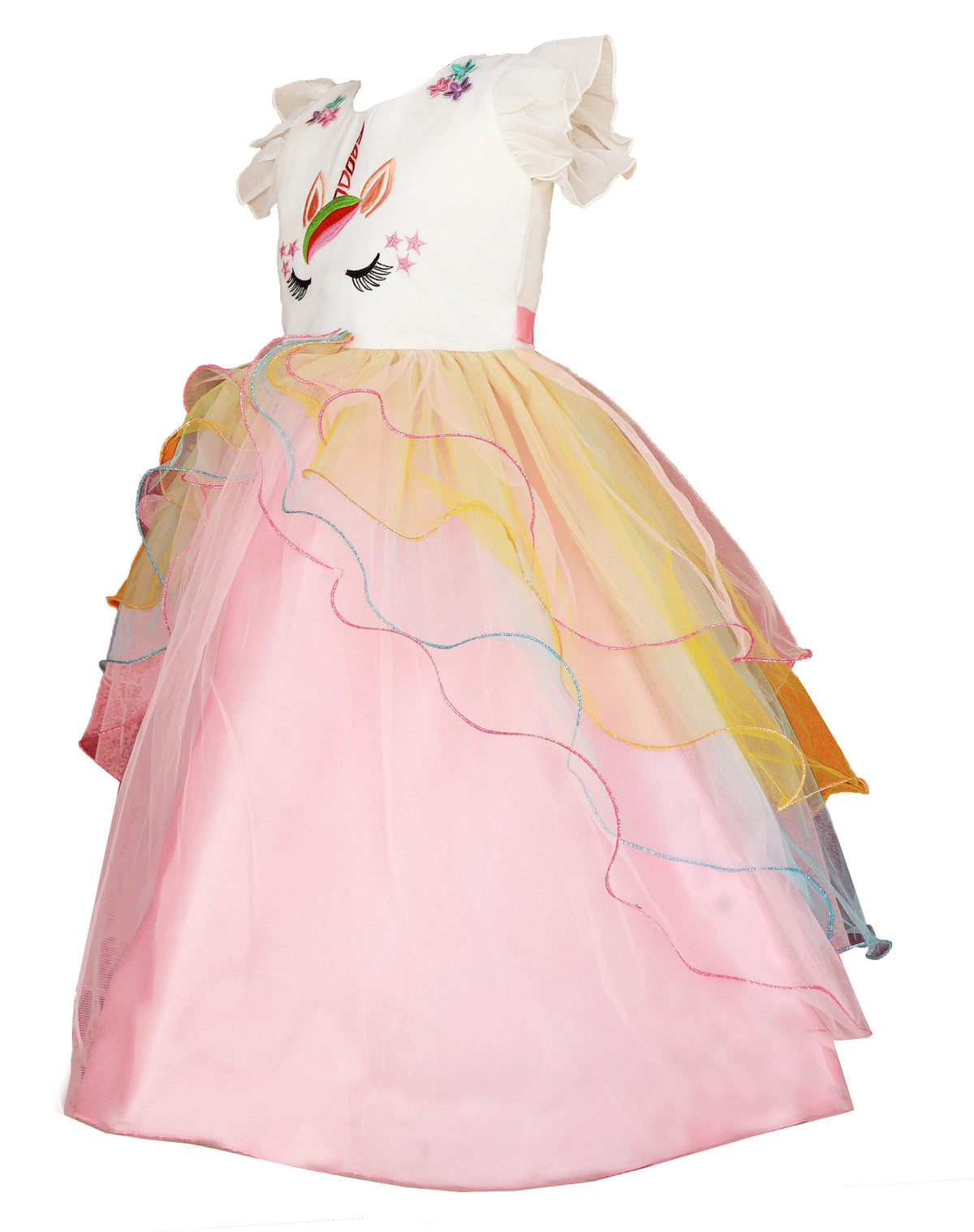 My Lil Princess Unicorn Ball Dress Back View
