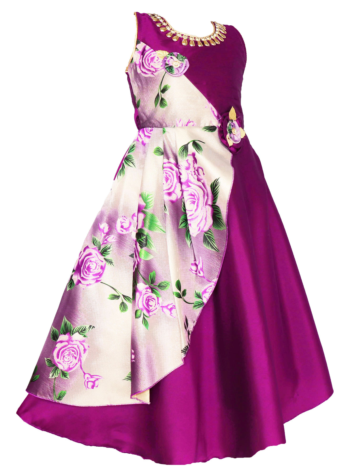 My Lil Princess Cross Purple Dress Side View