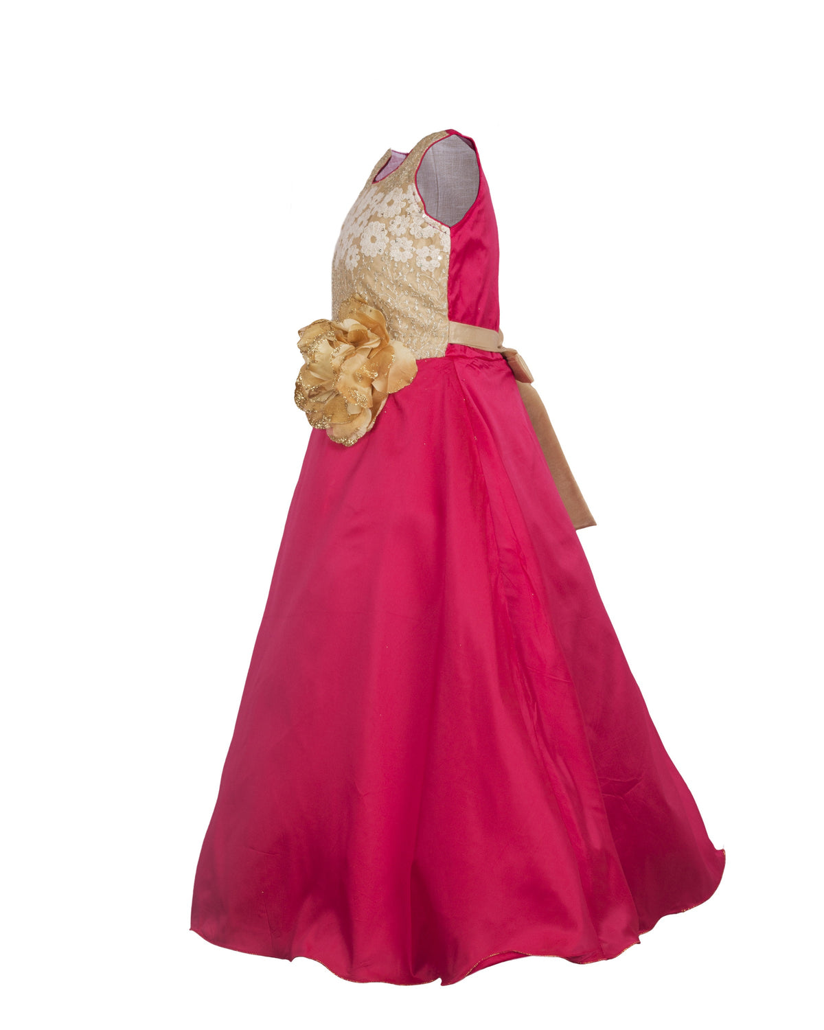 My Lil Princess Blossom Pink Gown Side View