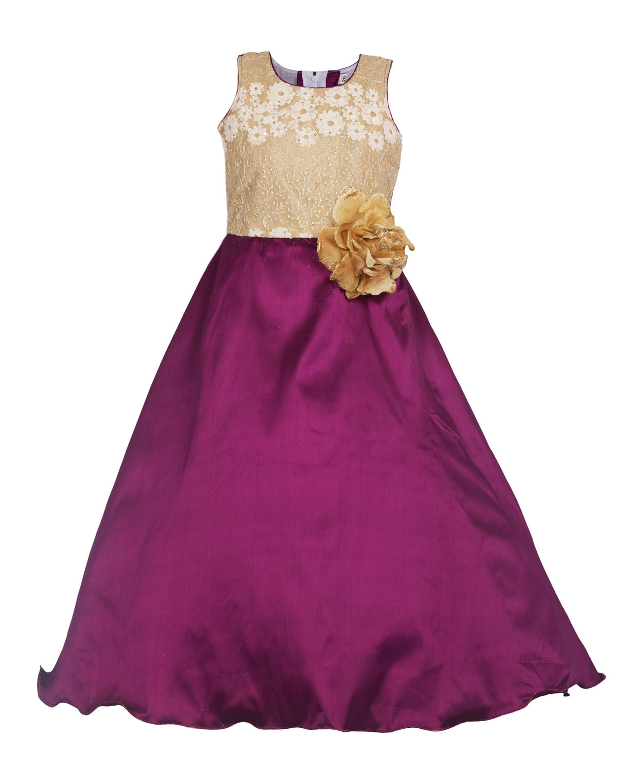 My Lil Princess Blossom Purple Gown Front View