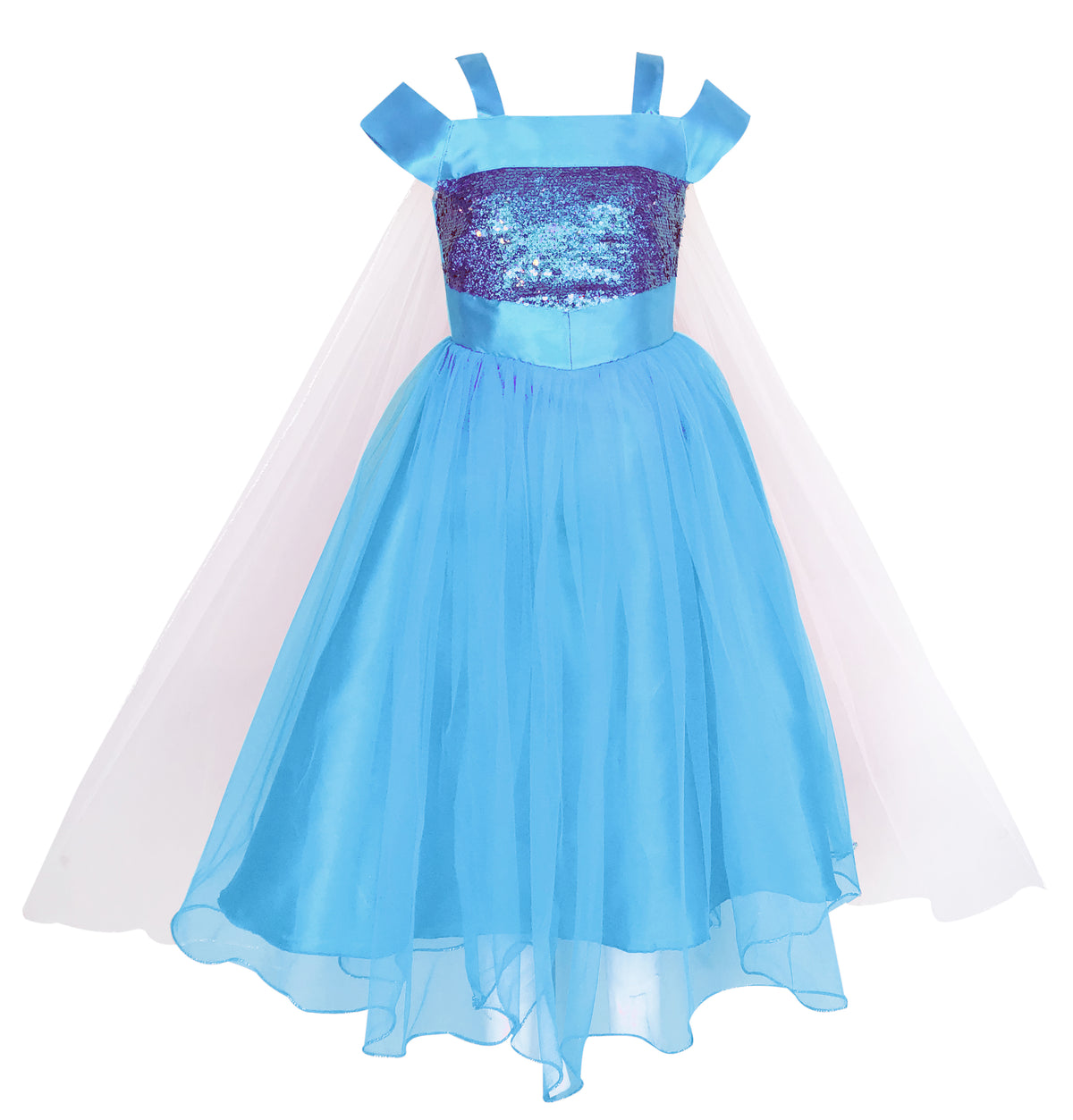 My Lil Princess Frozen Elsa Dress Front View