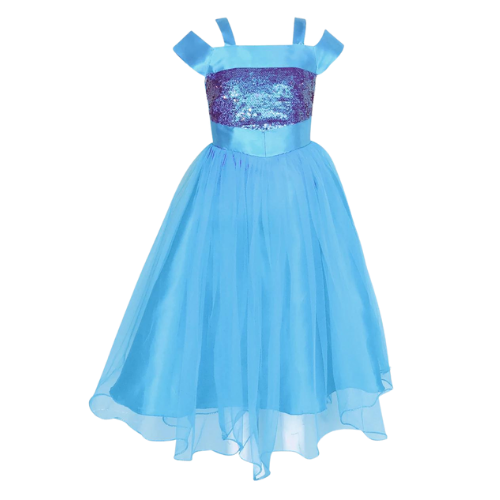 My Lil Princess Frozen Elsa Blue Dress
